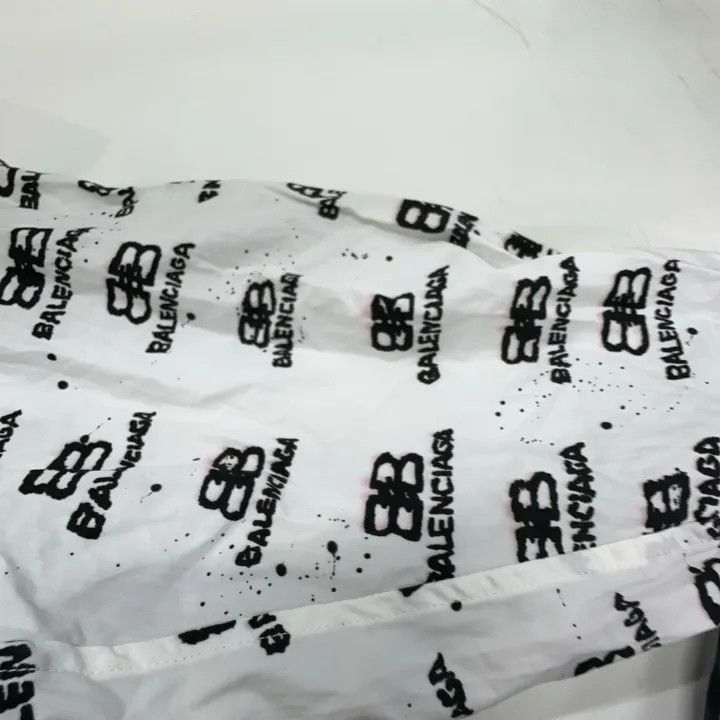 Balenciaga Balenciaga Printed Logo Long Sleeve Shirt 0079 Size S / US 4 / IT 40 - 11 Thumbnail