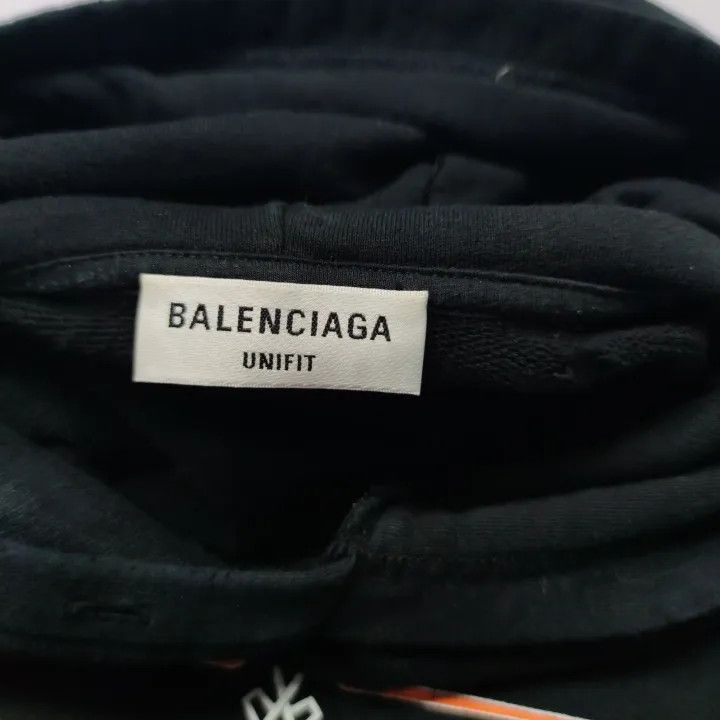 Balenciaga Balenciaga Hooded Long Sleeve Sweatshirt Black 0079 Size M / US 6-8 / IT 42-44 - 3 Thumbnail
