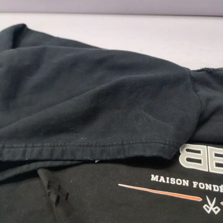 Balenciaga Balenciaga Hooded Long Sleeve Sweatshirt Black 0079 Size M / US 6-8 / IT 42-44 - 7 Thumbnail