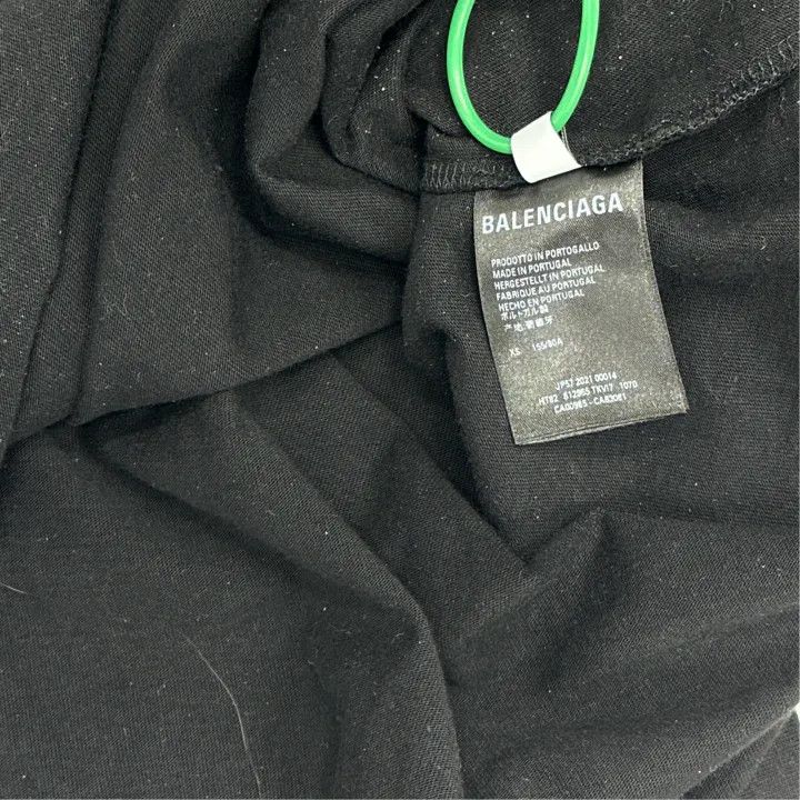 Balenciaga Balenciaga Black Logo BB Oversized T-Shirt 0079 Size XS / US 0-2 / IT 36-38 - 5 Thumbnail