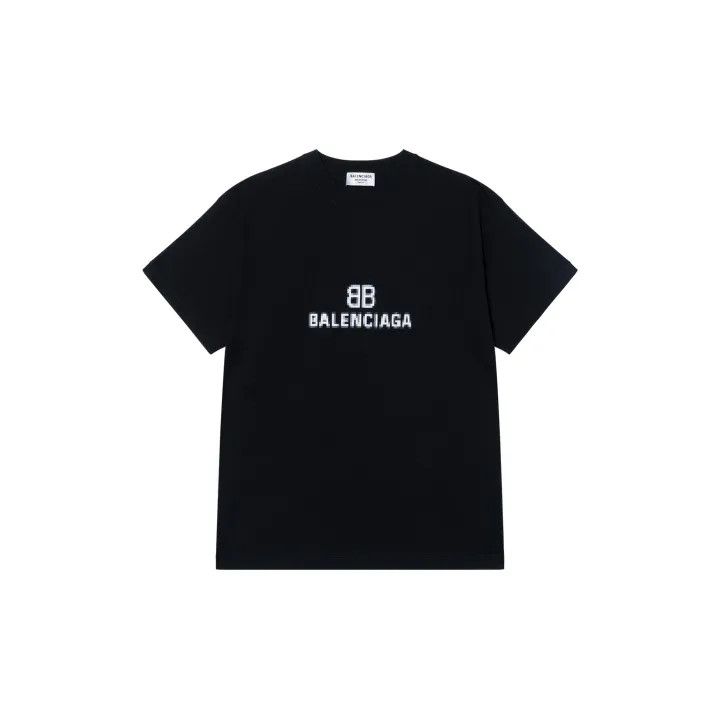 Balenciaga Balenciaga Black Logo BB Oversized T-Shirt 0079 Size XS / US 0-2 / IT 36-38 - 2 Thumbnail