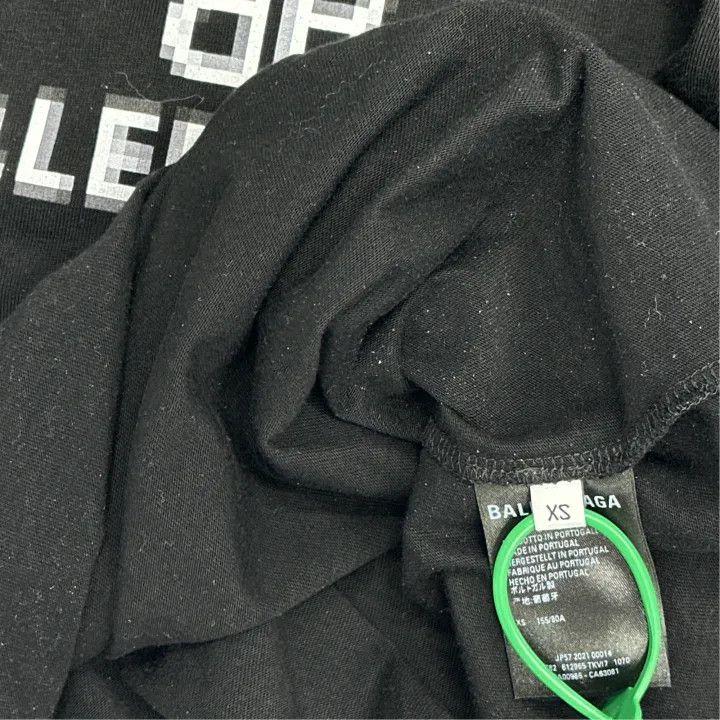 Balenciaga Balenciaga Black Logo BB Oversized T-Shirt 0079 Size XS / US 0-2 / IT 36-38 - 4 Thumbnail