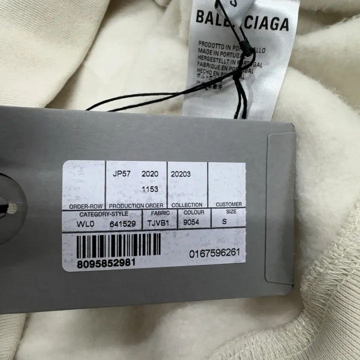 Balenciaga Balenciaga Logo Hooded Sweatshirt for Women 0079 Size S / US 4 / IT 40 - 5 Thumbnail