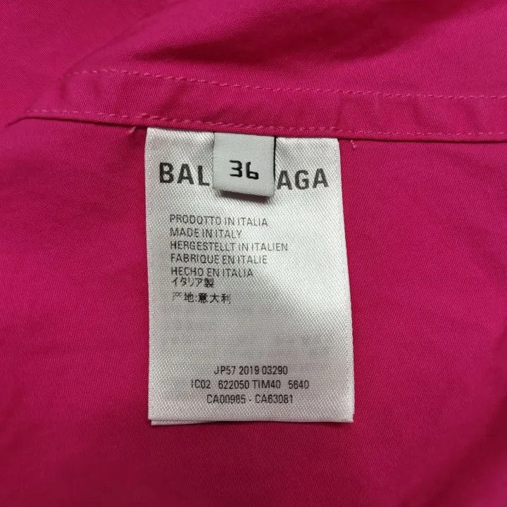Balenciaga Balenciaga Pink Swing Shirt for Women 0079 Size S / US 4 / IT 40 - 5 Thumbnail
