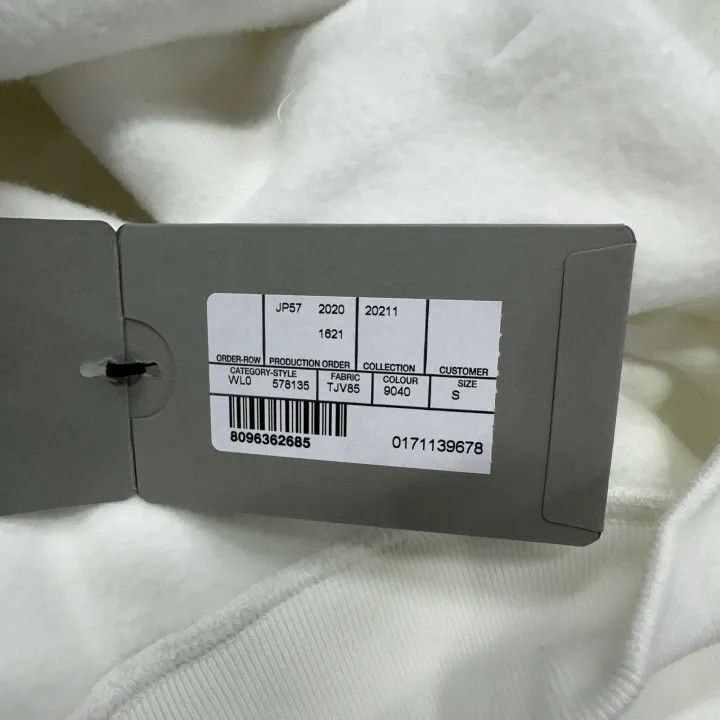 Balenciaga Balenciaga White Logo Cotton Hoodie for Women 0079 Size S / US 4 / IT 40 - 4 Thumbnail
