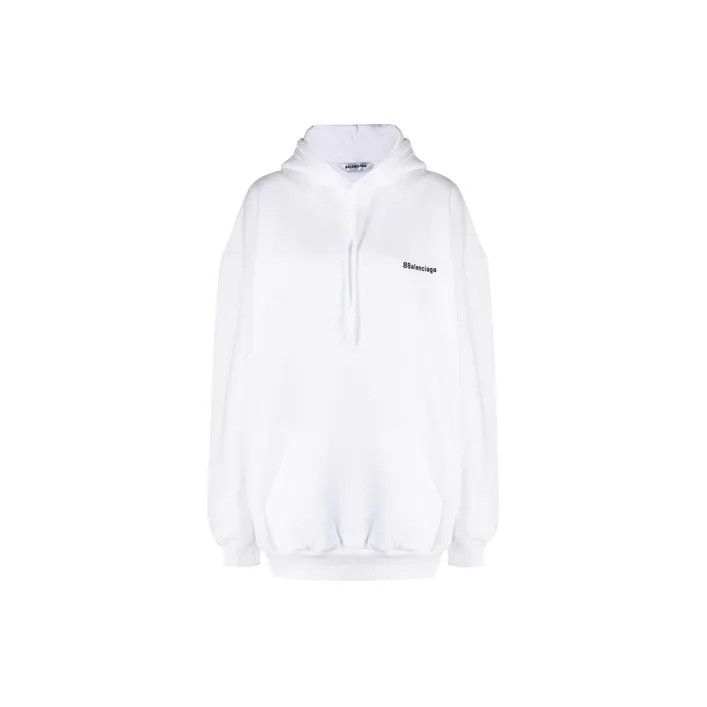 Balenciaga Balenciaga Logo Cotton Hoodie for Women 0079 Size M / US 6-8 / IT 42-44 - 2 Thumbnail