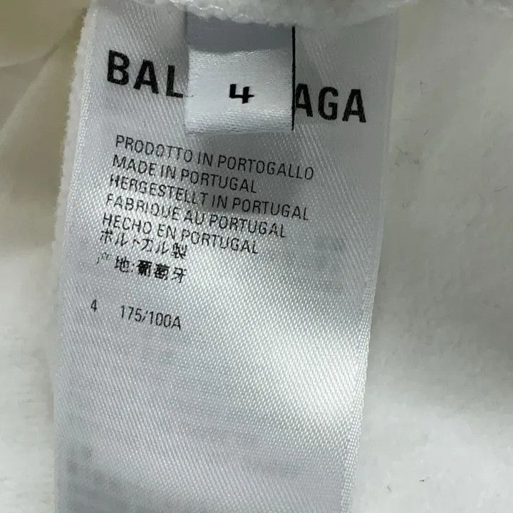 Balenciaga Balenciaga White Logo Hoodie for Women 0079 Size S / US 4 / IT 40 - 5 Thumbnail