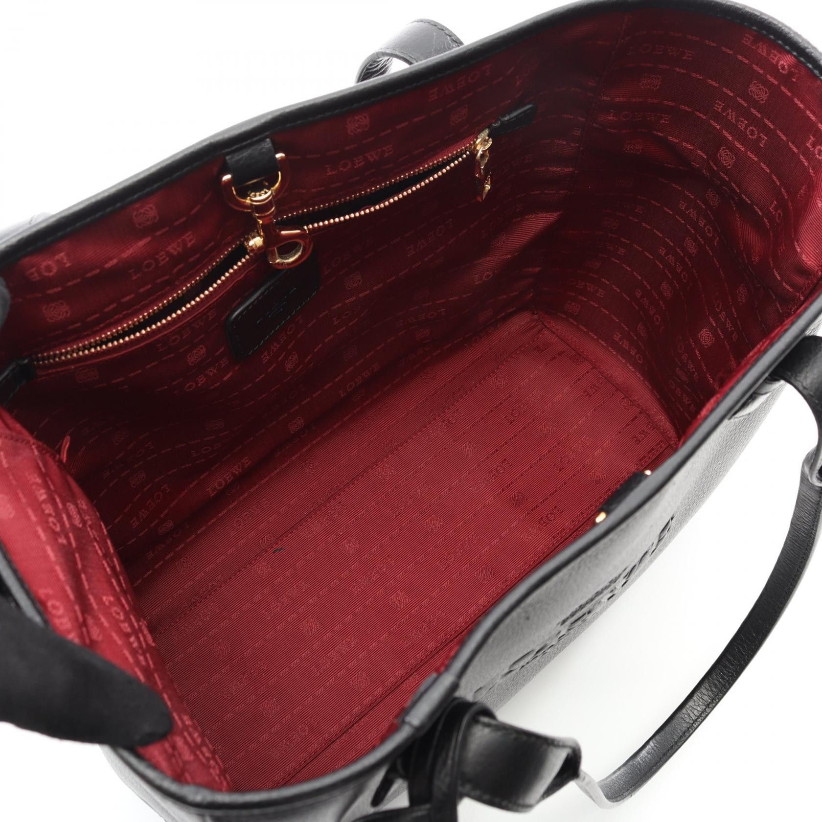 Loewe Loewe Loewe Heritage Leather Tote Bag Leather Tote Bag DUTY FREE for USA Size ONE SIZE - 3 Thumbnail