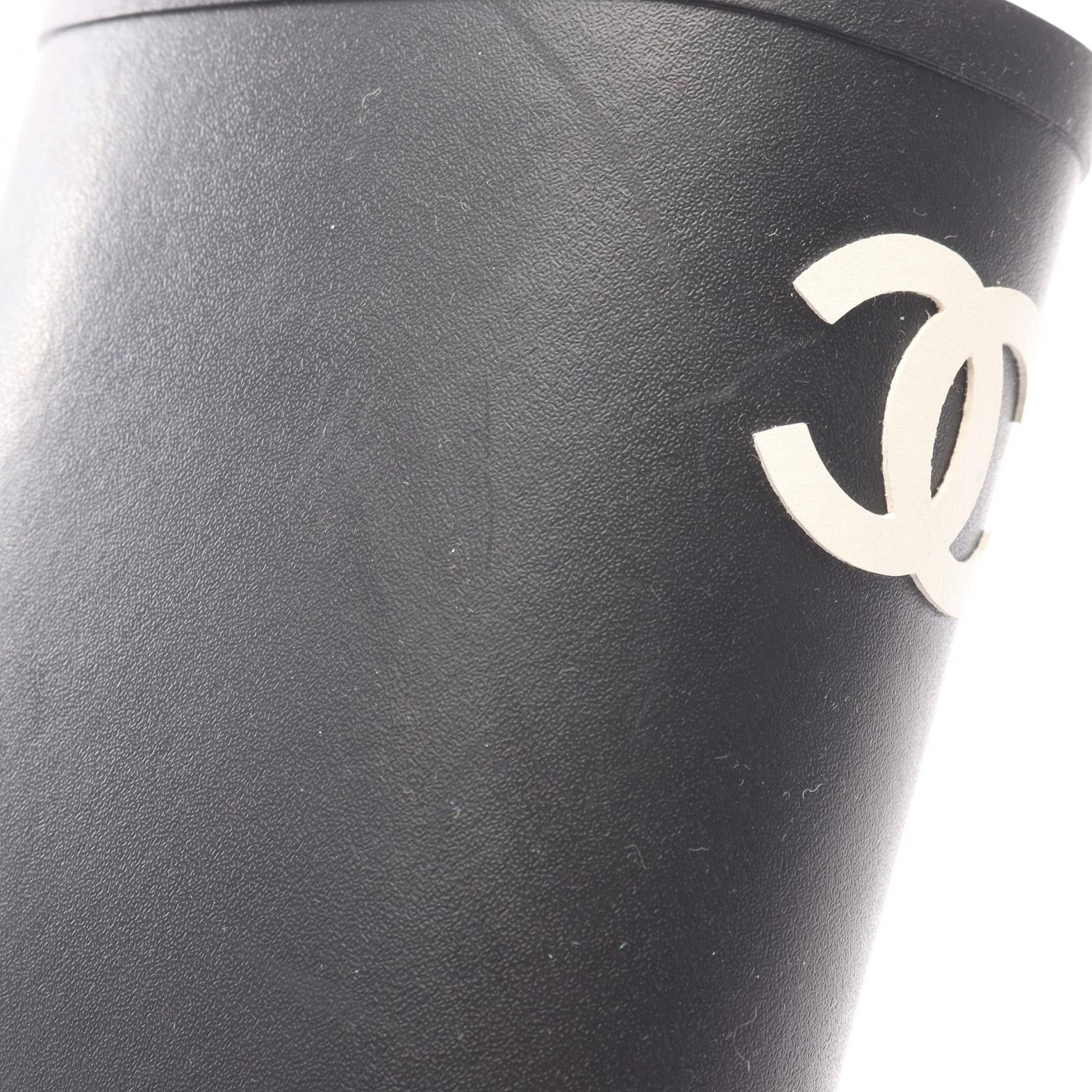 Chanel Chanel Chanel Coco Mark Rubber Boots Plastic Shoes G38355 Size ONE SIZE - 9 Thumbnail