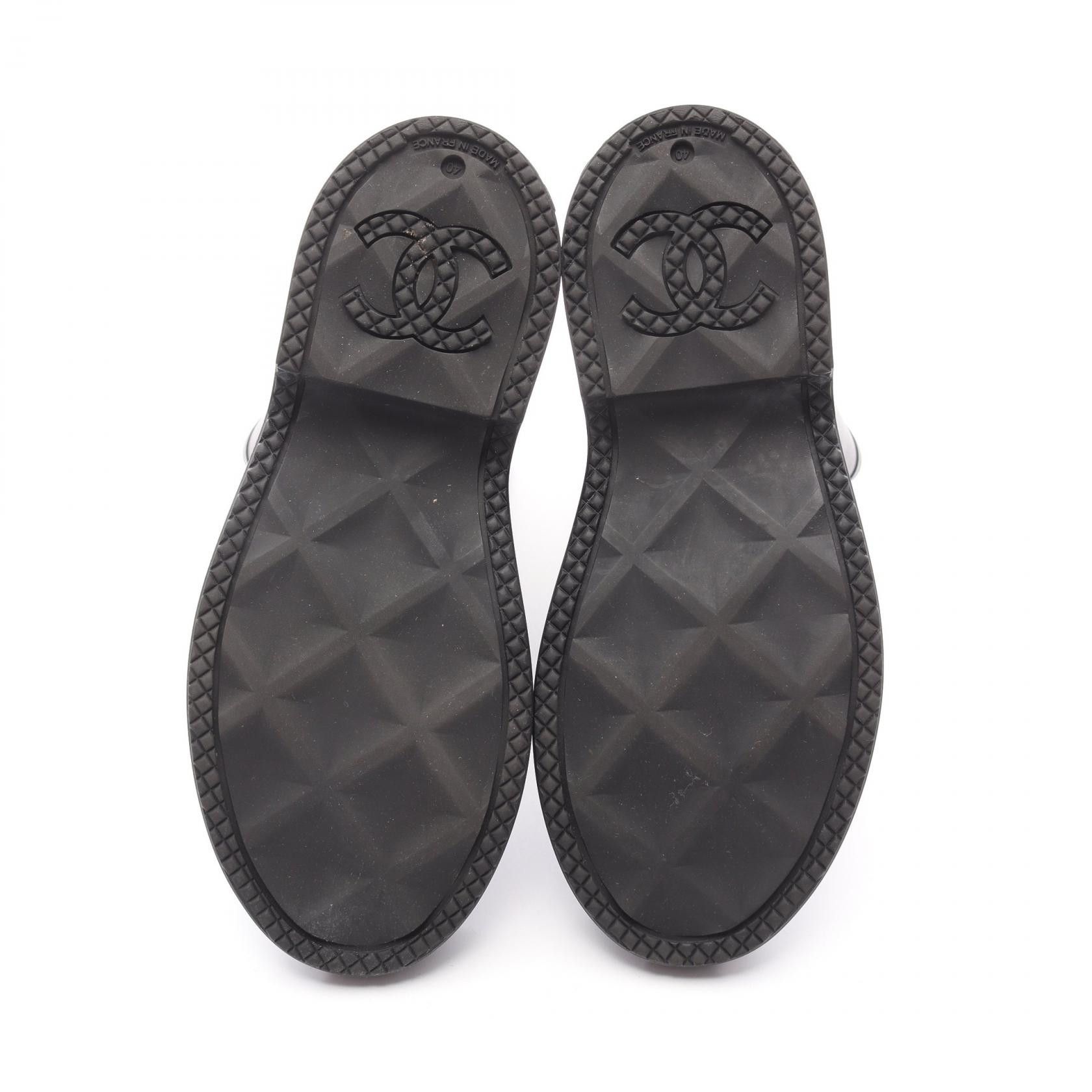 Chanel Chanel Chanel Coco Mark Rubber Boots Plastic Shoes G38355 Size ONE SIZE - 4 Thumbnail