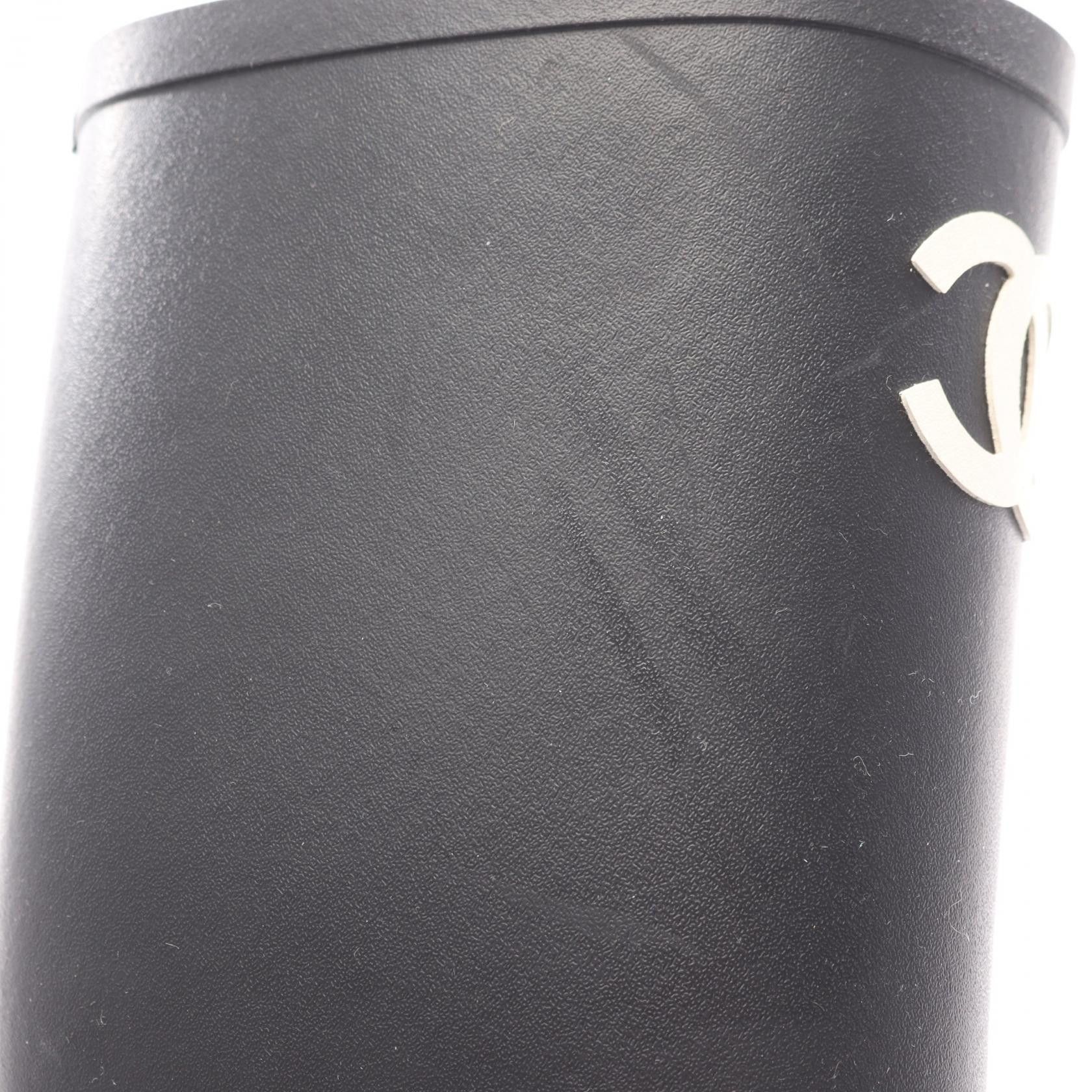 Chanel Chanel Chanel Coco Mark Rubber Boots Plastic Shoes G38355 Size ONE SIZE - 7 Thumbnail