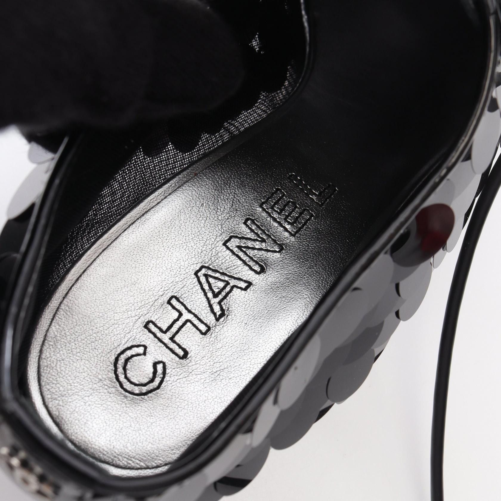 Chanel Chanel Chanel Casual Shoes Patent Leather Fabric Shoes Leather Shoes Size ONE SIZE - 5 Thumbnail
