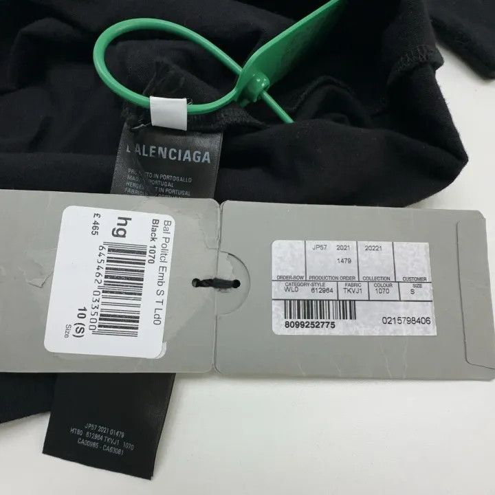 Balenciaga Balenciaga Logo T-Shirt with Short Sleeves 0079 Size S / US 4 / IT 40 - 6 Thumbnail