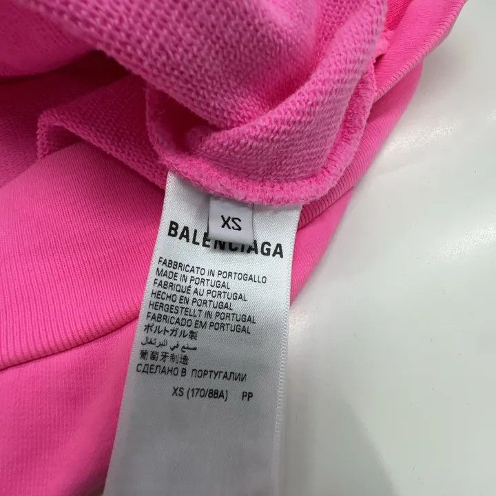 Balenciaga Balenciaga Pink Zip Hoodie for Women 0079 Size XS / US 0-2 / IT 36-38 - 5 Thumbnail