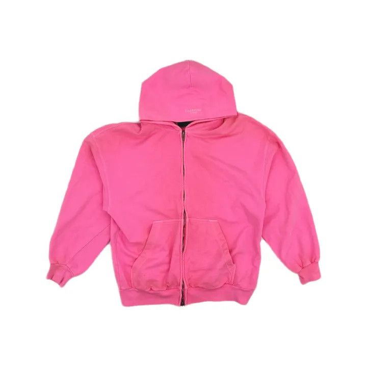 Balenciaga Balenciaga Pink Zip Hoodie for Women 0079 Size XS / US 0-2 / IT 36-38 - 2 Thumbnail