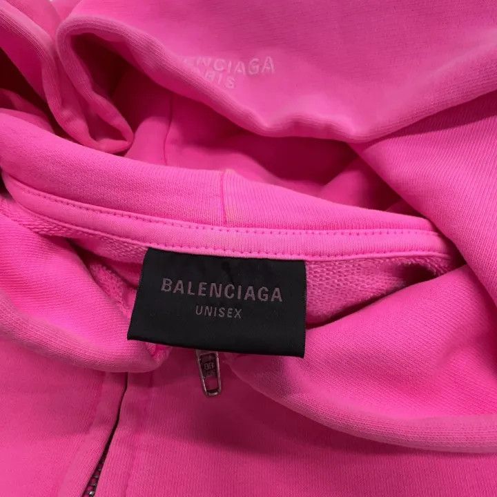 Balenciaga Balenciaga Pink Zip Hoodie for Women 0079 Size XS / US 0-2 / IT 36-38 - 6 Thumbnail