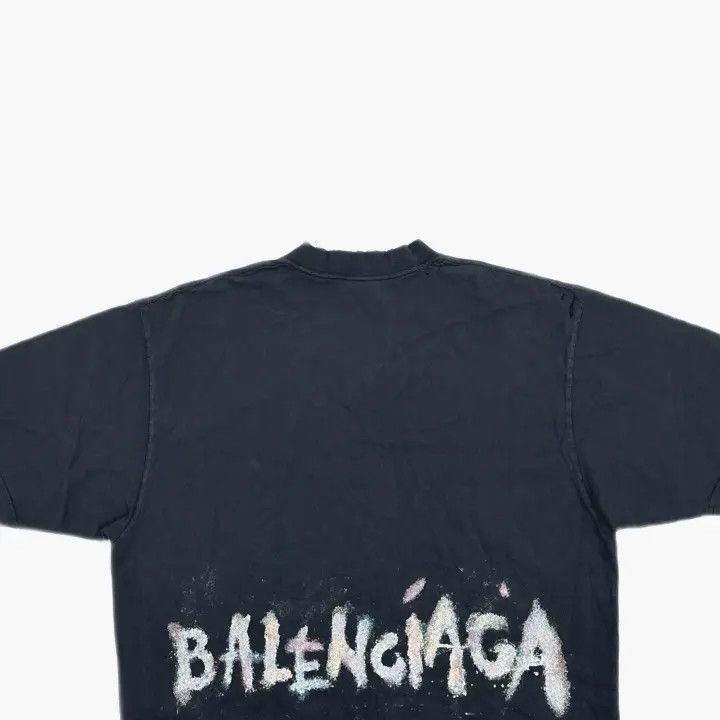 Balenciaga Balenciaga Black Vintage Short Sleeve T-Shirt 0079 Size M / US 6-8 / IT 42-44 - 4 Thumbnail