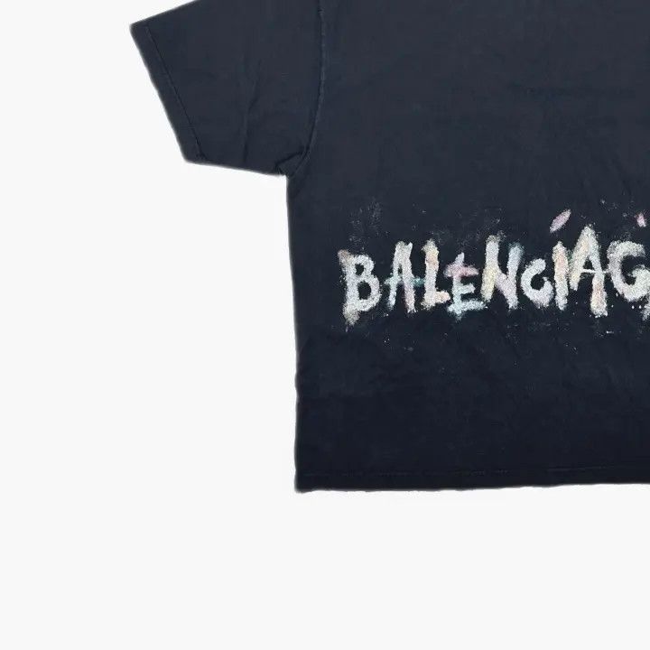 Balenciaga Balenciaga Black Vintage Short Sleeve T-Shirt 0079 Size M / US 6-8 / IT 42-44 - 5 Thumbnail