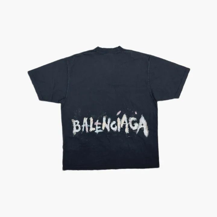 Balenciaga Balenciaga Black Vintage Short Sleeve T-Shirt 0079 Size M / US 6-8 / IT 42-44 - 3 Thumbnail