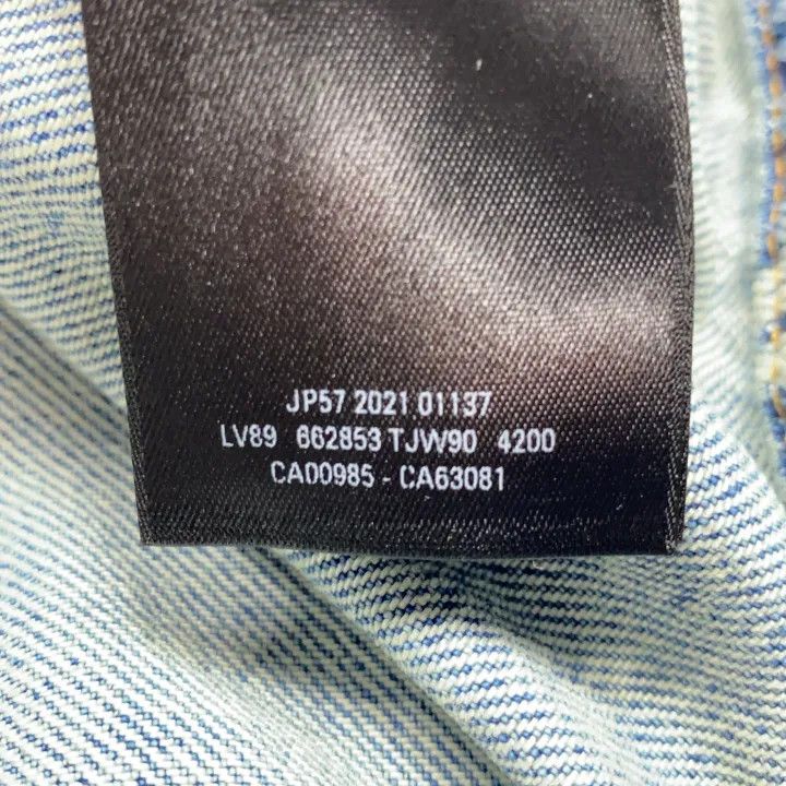 Balenciaga Balenciaga Denim Jacket with Logo Print 0079 Size M / US 6-8 / IT 42-44 - 5 Thumbnail