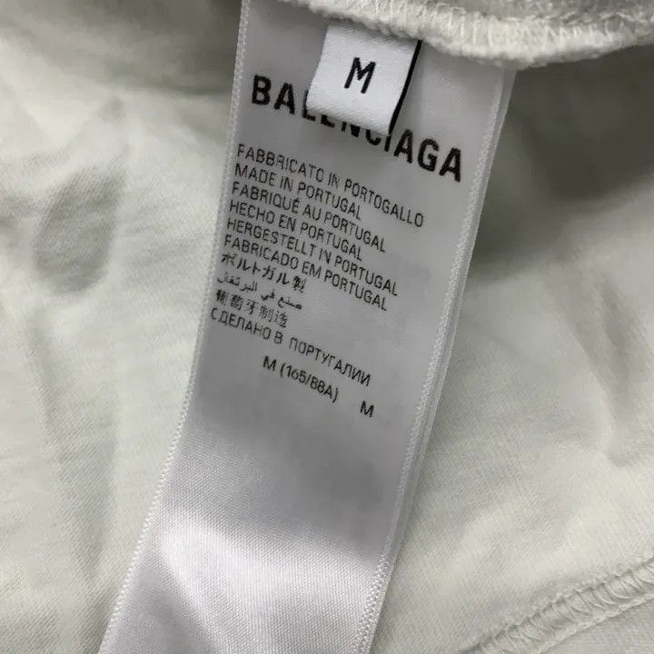 Balenciaga Balenciaga Letter Logo Crystal Embellished T-Shirt 0079 Size M / US 6-8 / IT 42-44 - 4 Thumbnail