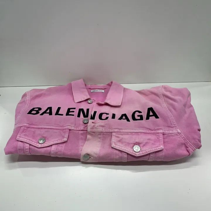 Balenciaga Balenciaga Valentine's Collection Pink Denim Jacket 0079 Size M / US 6-8 / IT 42-44 - 8 Thumbnail