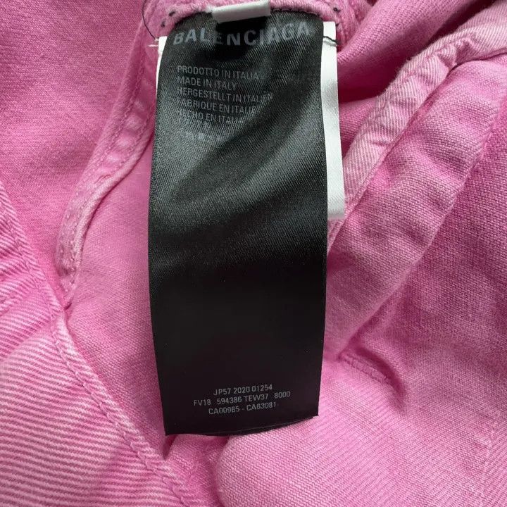 Balenciaga Balenciaga Valentine's Collection Pink Denim Jacket 0079 Size M / US 6-8 / IT 42-44 - 5 Thumbnail