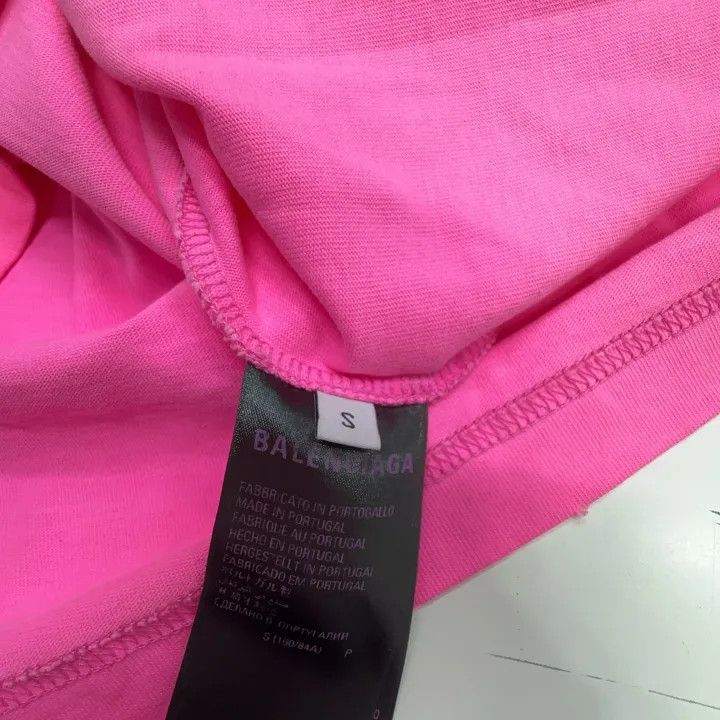 Balenciaga Balenciaga x Adidas Pink Logo T-Shirt 0079 Size S / US 4 / IT 40 - 4 Thumbnail