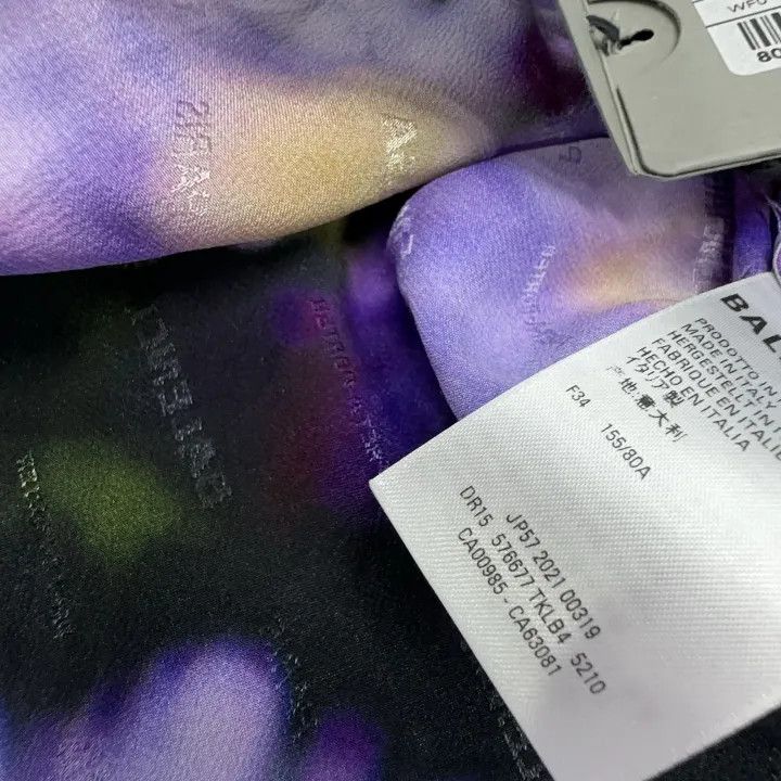Balenciaga Balenciaga Floral Print Short Sleeve Dress 0079 Size S / US 4 / IT 40 - 6 Thumbnail