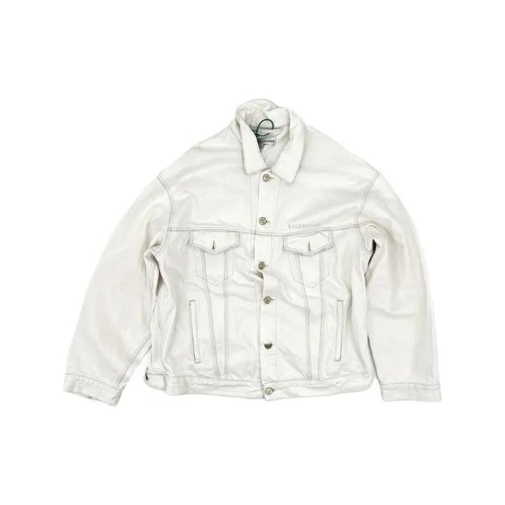 Balenciaga Balenciaga Washed Effect Oversized Denim Jacket 0079 Size XL / US 12-14 / IT 48-50 - 2 Thumbnail