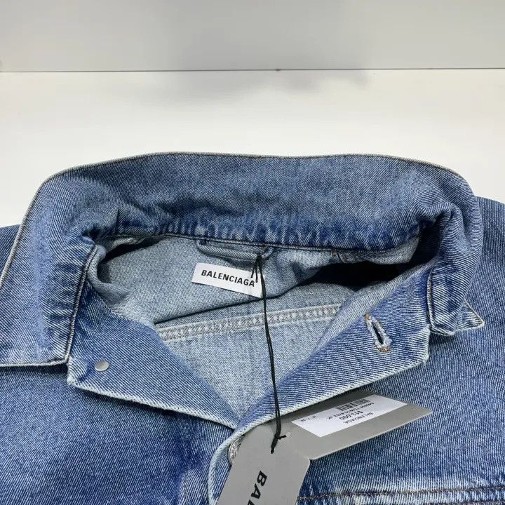 Balenciaga Balenciaga Women's Washed Denim Jacket 0079 Size M / US 6-8 / IT 42-44 - 8 Thumbnail
