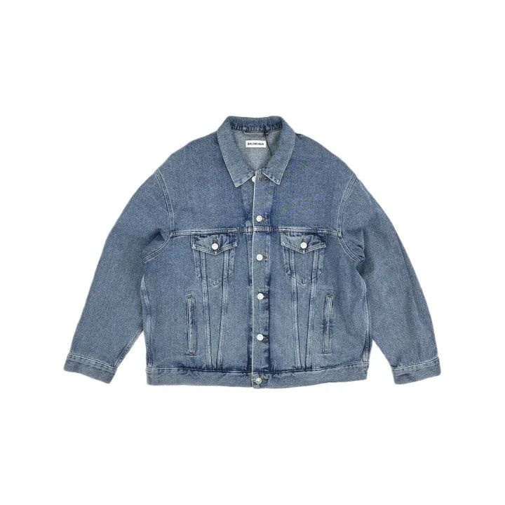 Balenciaga Balenciaga Women's Washed Denim Jacket 0079 Size M / US 6-8 / IT 42-44 - 2 Thumbnail