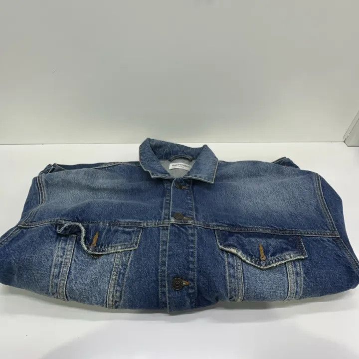 Balenciaga Balenciaga Blue Vintage Wash Long Sleeve Denim Jacket 0079 Size S / US 4 / IT 40 - 9 Thumbnail