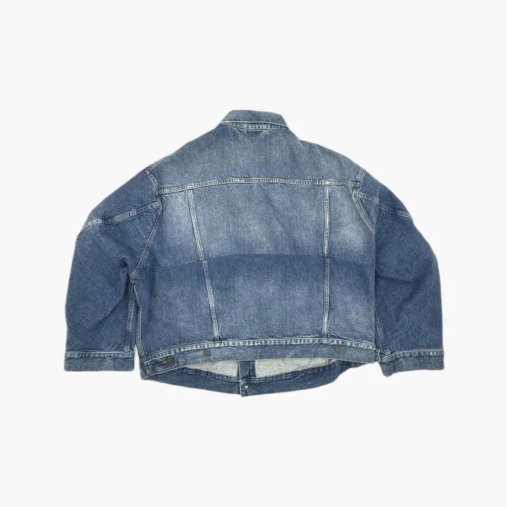 Balenciaga Balenciaga Blue Vintage Wash Long Sleeve Denim Jacket 0079 Size S / US 4 / IT 40 - 3 Thumbnail