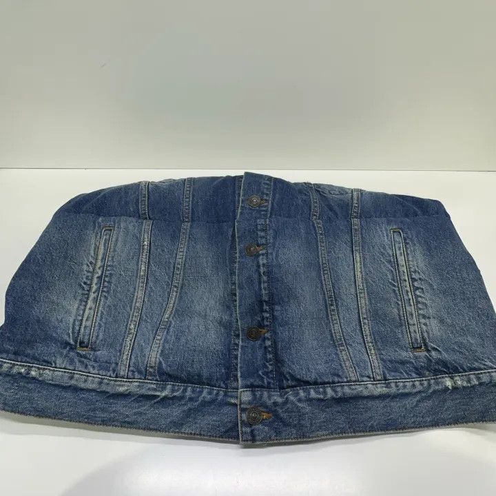 Balenciaga Balenciaga Blue Vintage Wash Long Sleeve Denim Jacket 0079 Size S / US 4 / IT 40 - 10 Thumbnail