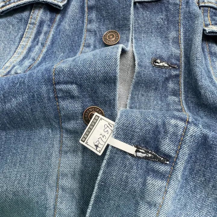 Balenciaga Balenciaga Women's Casual Denim Jacket in Blue 0079 Size XS / US 0-2 / IT 36-38 - 8 Thumbnail