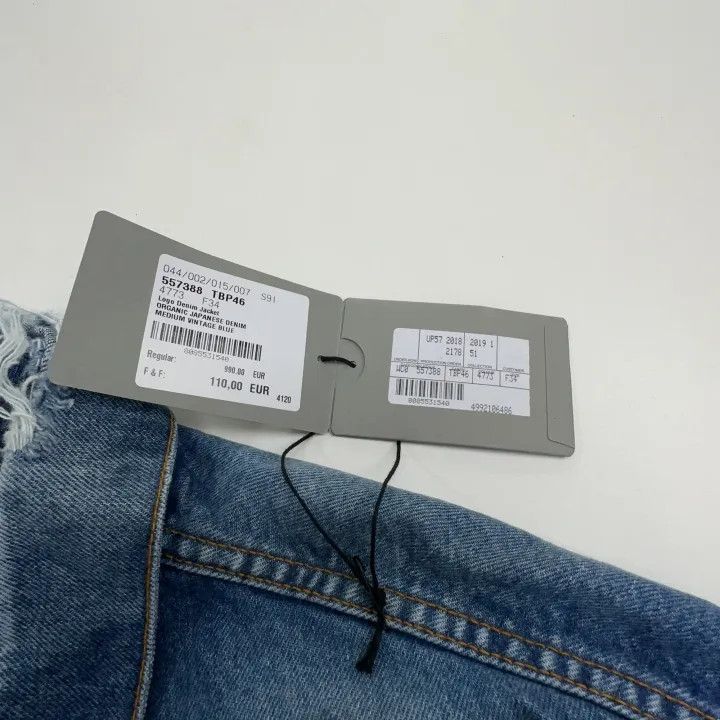 Balenciaga Balenciaga Women's Casual Denim Jacket in Blue 0079 Size XS / US 0-2 / IT 36-38 - 4 Thumbnail