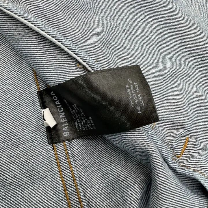 Balenciaga Balenciaga Women's Casual Denim Jacket in Blue 0079 Size XS / US 0-2 / IT 36-38 - 6 Thumbnail