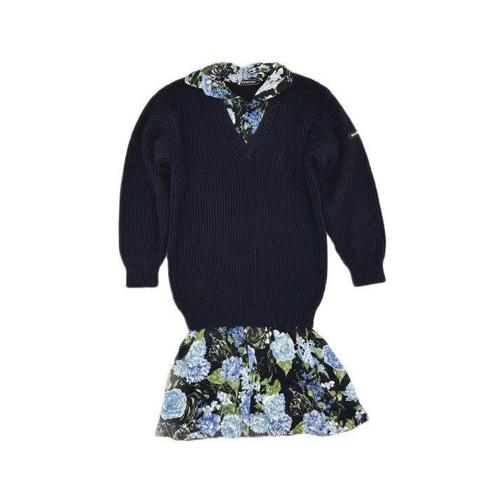 Balenciaga Balenciaga Floral Layered Dress for Women 0079 Size XXS / US 00 / IT 34 - 2 Thumbnail