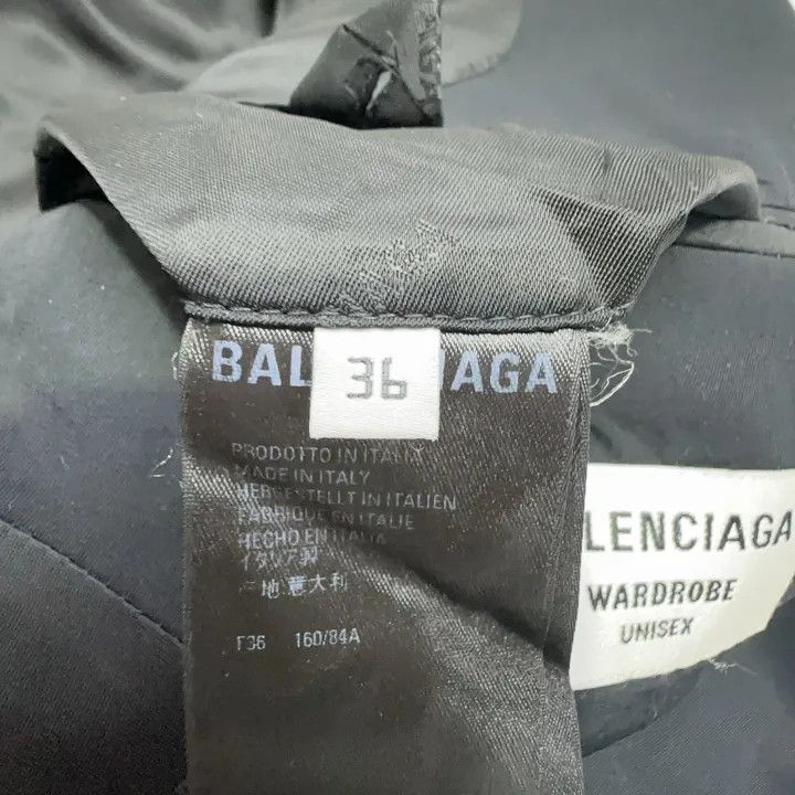 Balenciaga Balenciaga Women's Black Washed Tailored Jacket 0079 Size S / US 4 / IT 40 - 5 Thumbnail