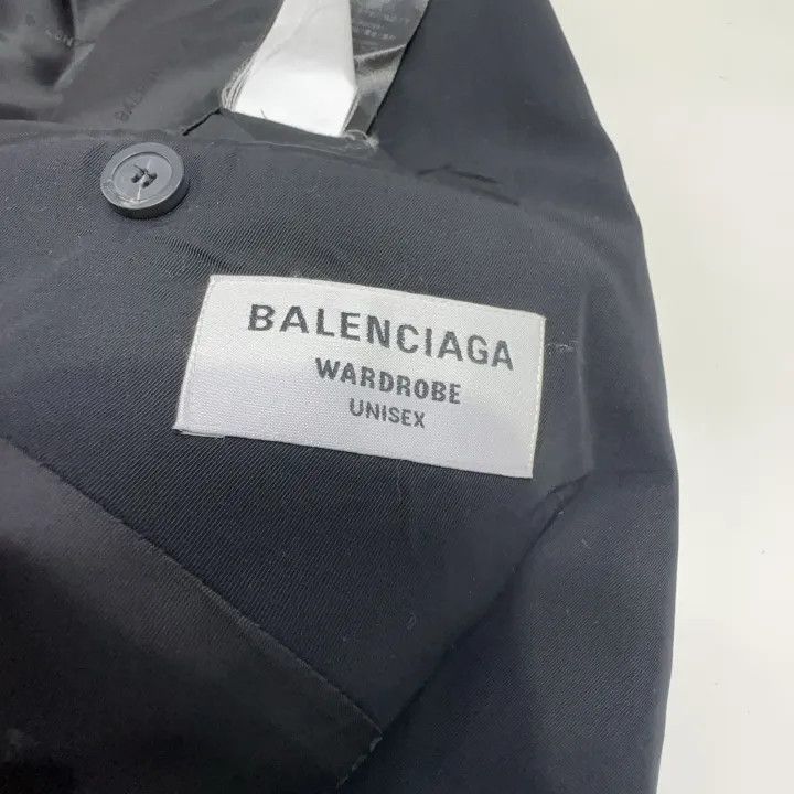 Balenciaga Balenciaga Women's Black Washed Tailored Jacket 0079 Size S / US 4 / IT 40 - 4 Thumbnail