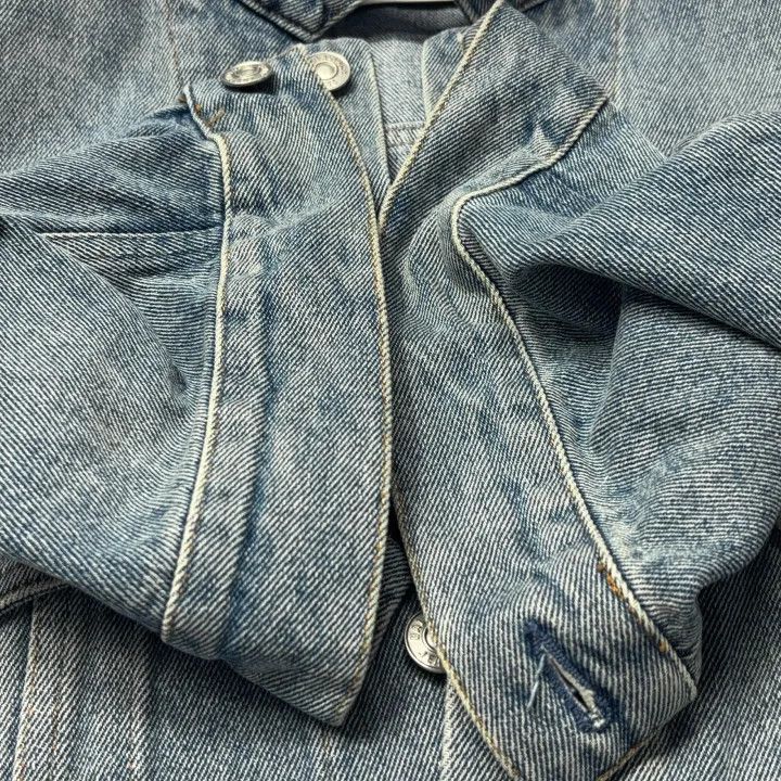 Balenciaga Balenciaga Light Blue Denim Jacket for Women 0079 Size S / US 4 / IT 40 - 8 Thumbnail