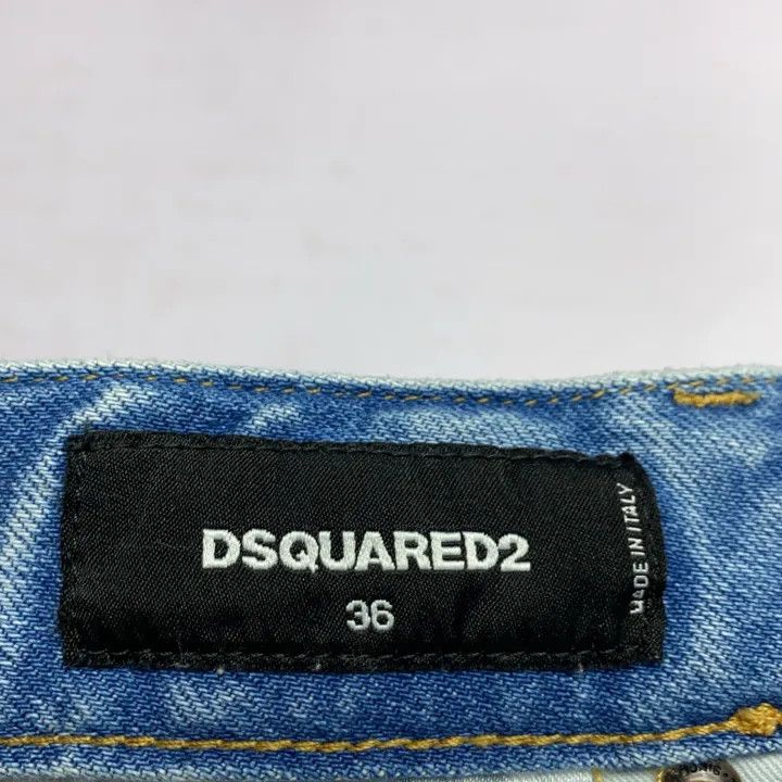 Dsquared2 DSQUARED2 Blue Slim Fit Straight-Leg Denim Pants 0079 Size US 36 / EU 52 - 4 Thumbnail