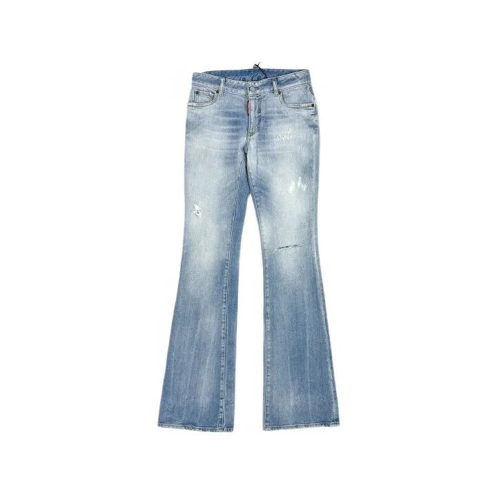 Dsquared2 DSQUARED2 Blue Slim Fit Straight-Leg Denim Pants 0079 Size US 36 / EU 52 - 2 Thumbnail
