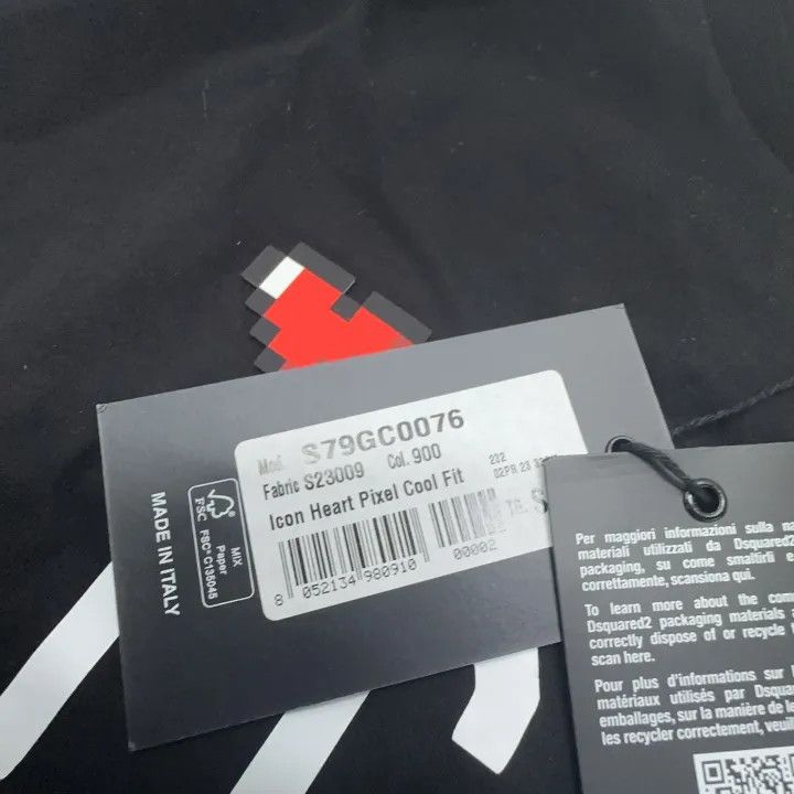 Dsquared2 DSQUARED2 Black Graphic Short Sleeve T-Shirt 0079 Size US S / EU 44-46 / 1 - 7 Thumbnail