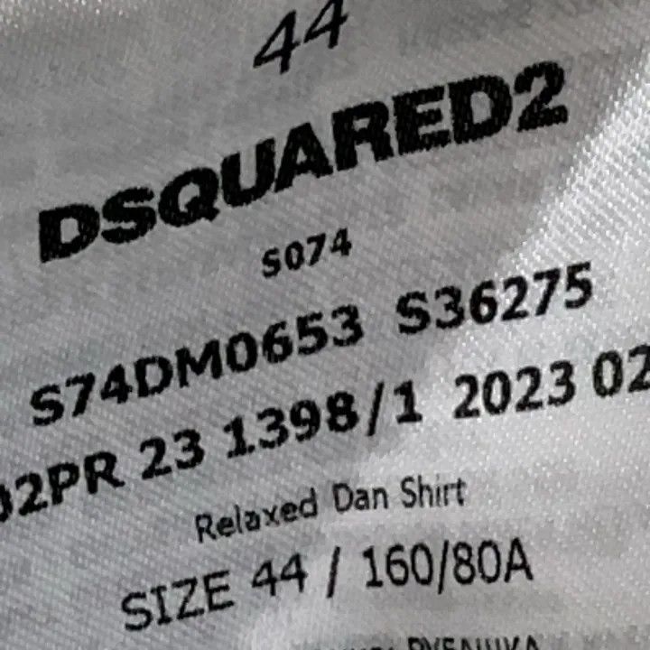 Dsquared2 DSQUARED2 SS22 Logo Print Long Sleeve Shirt 0079 Size US M / EU 48-50 / 2 - 6 Thumbnail