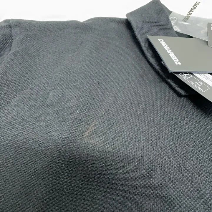 Dsquared2 DSQUARED2 Logo Print Black Polo Shirt 0079 Size US S / EU 44-46 / 1 - 8 Thumbnail