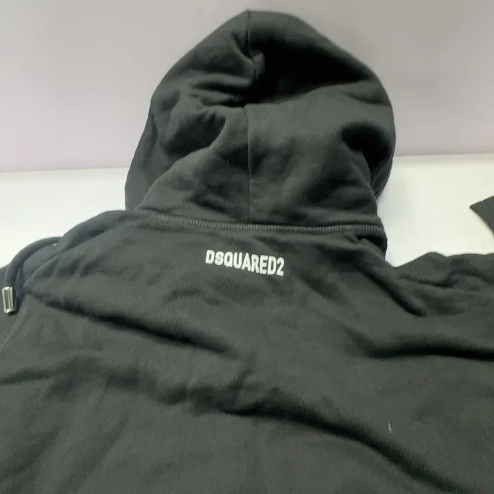Dsquared2 DSQUARED2 Black Letter Animal Print Hoodie 0079 Size US XS / EU 42 / 0 - 7 Thumbnail