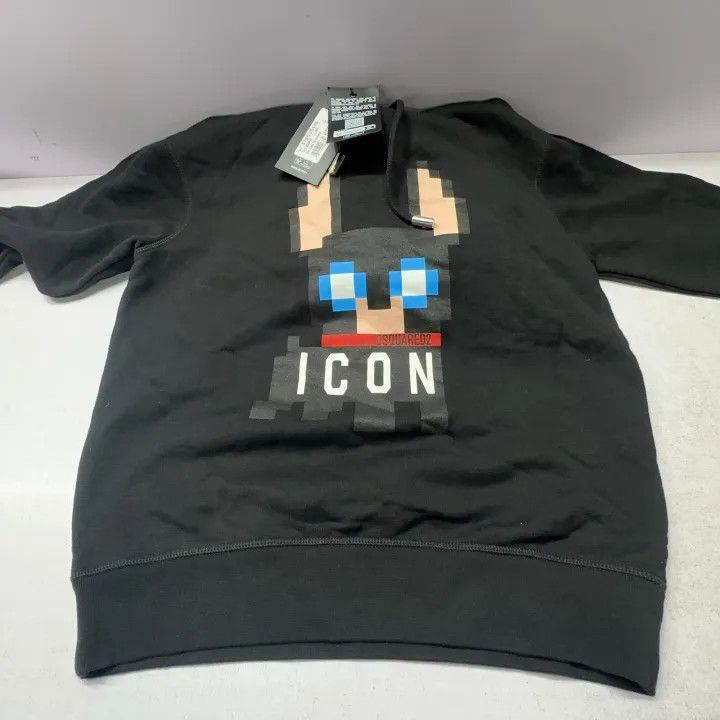 Dsquared2 DSQUARED2 Black Letter Animal Print Hoodie 0079 Size US XS / EU 42 / 0 - 8 Thumbnail