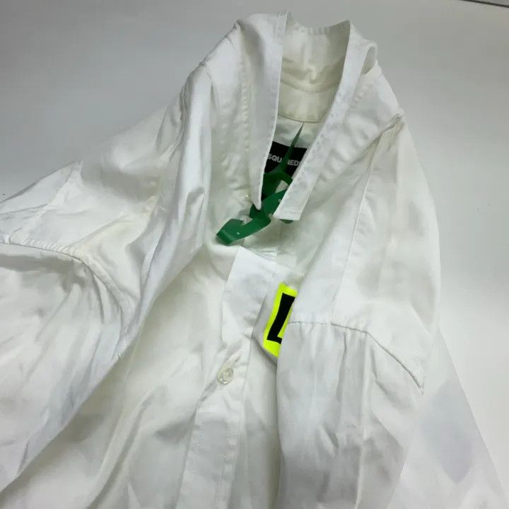 Dsquared2 DSQUARED2 White Long Sleeve Shirt with Print 0079 Size US M / EU 48-50 / 2 - 8 Thumbnail
